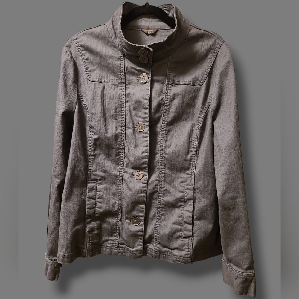 Denver Hayes grey denim style jacket XL